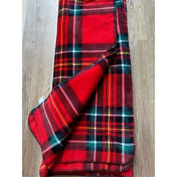 Victoria Secrets Plaid Sherpa Throw Blanket - Picture 1 of 7